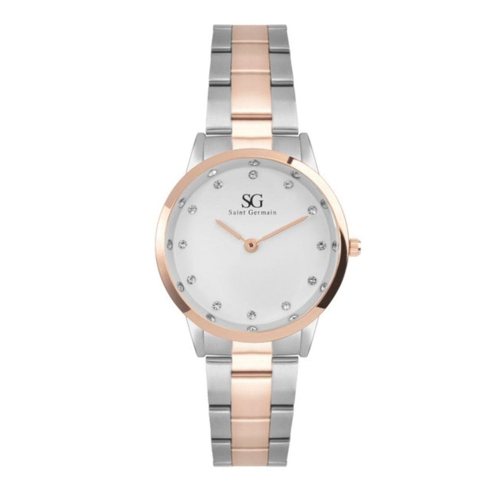 Relógio feminino Belmont diamond bicolor 32mm Saint Germain