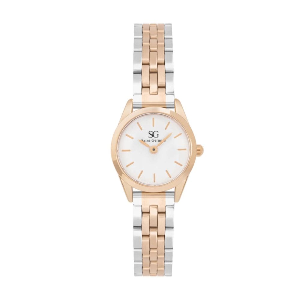 Relógio feminino Mini Belle Bicolor Rosé Gold 24mm Saint Germain