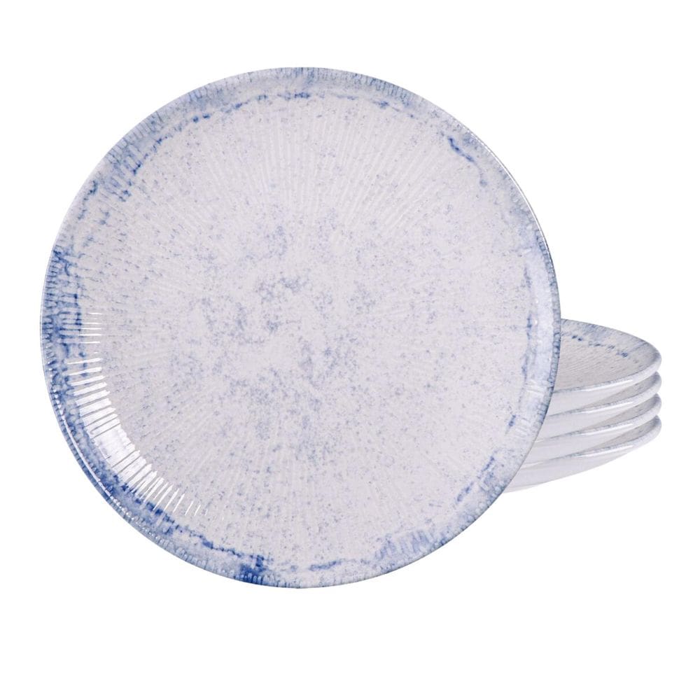 Jogo De Pratos Sobremesa 21Cm Kit 4 Peças Maragogi Porcelana