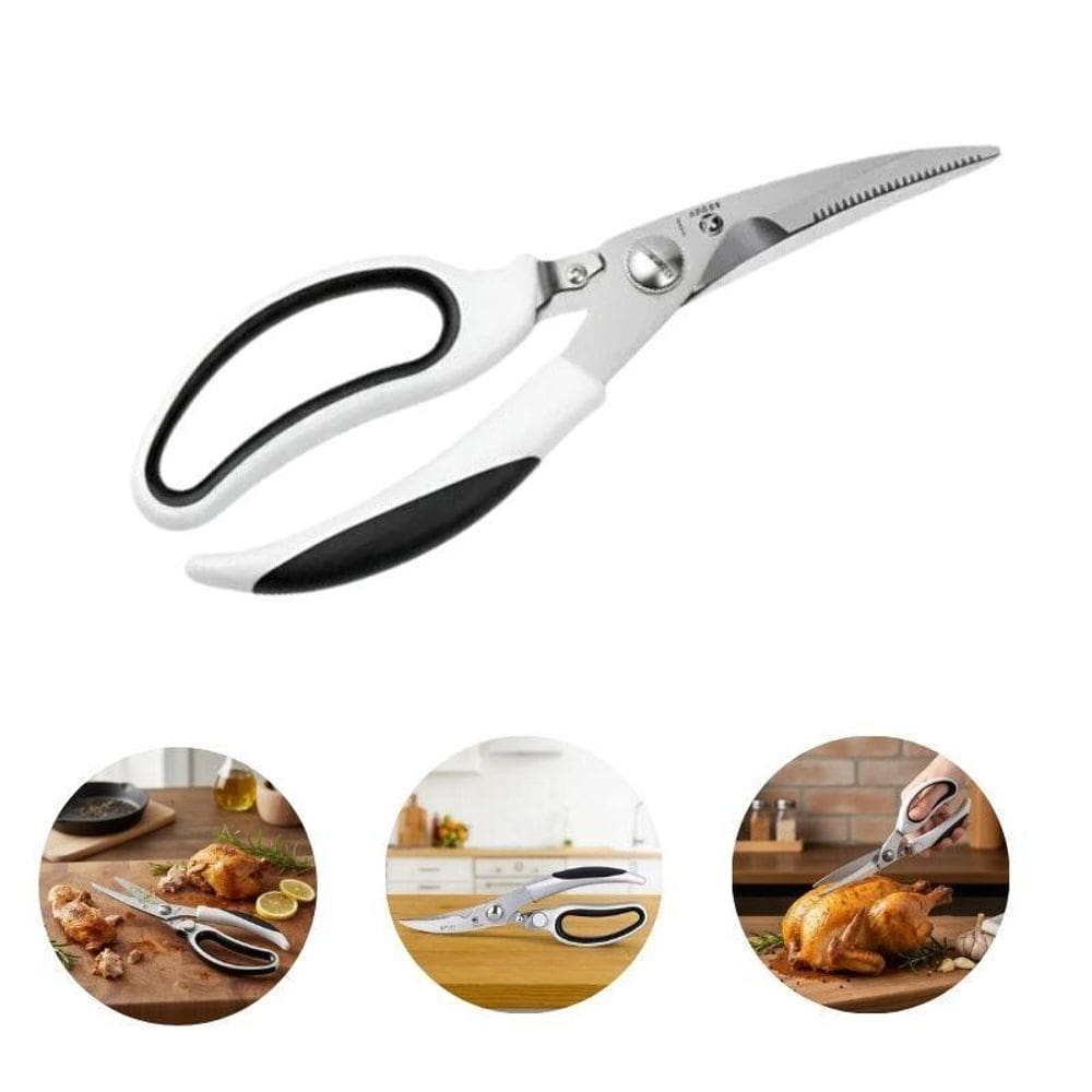 Kit 06 Tesoura Para Destrinchar Frango Peixes Aves E Carnes