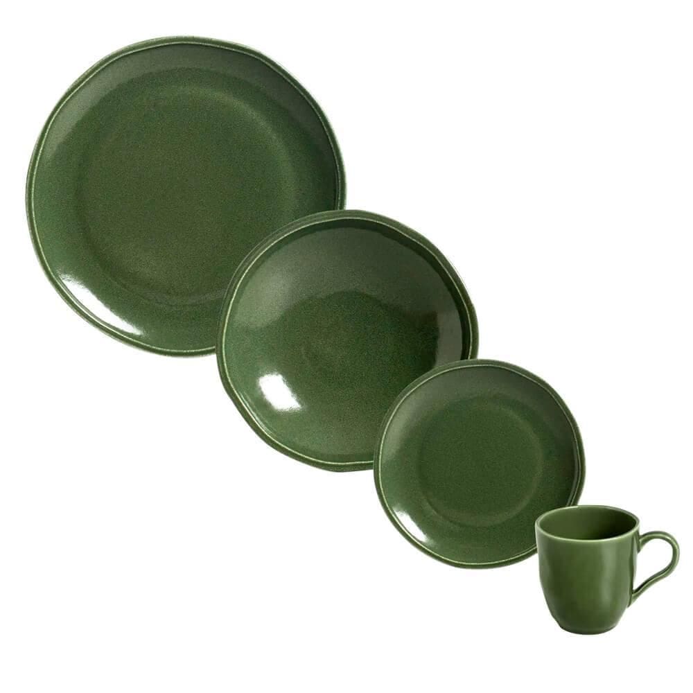 Aparelho De Jantar Cerâmica Stoneware Daily Calm 16 Peças