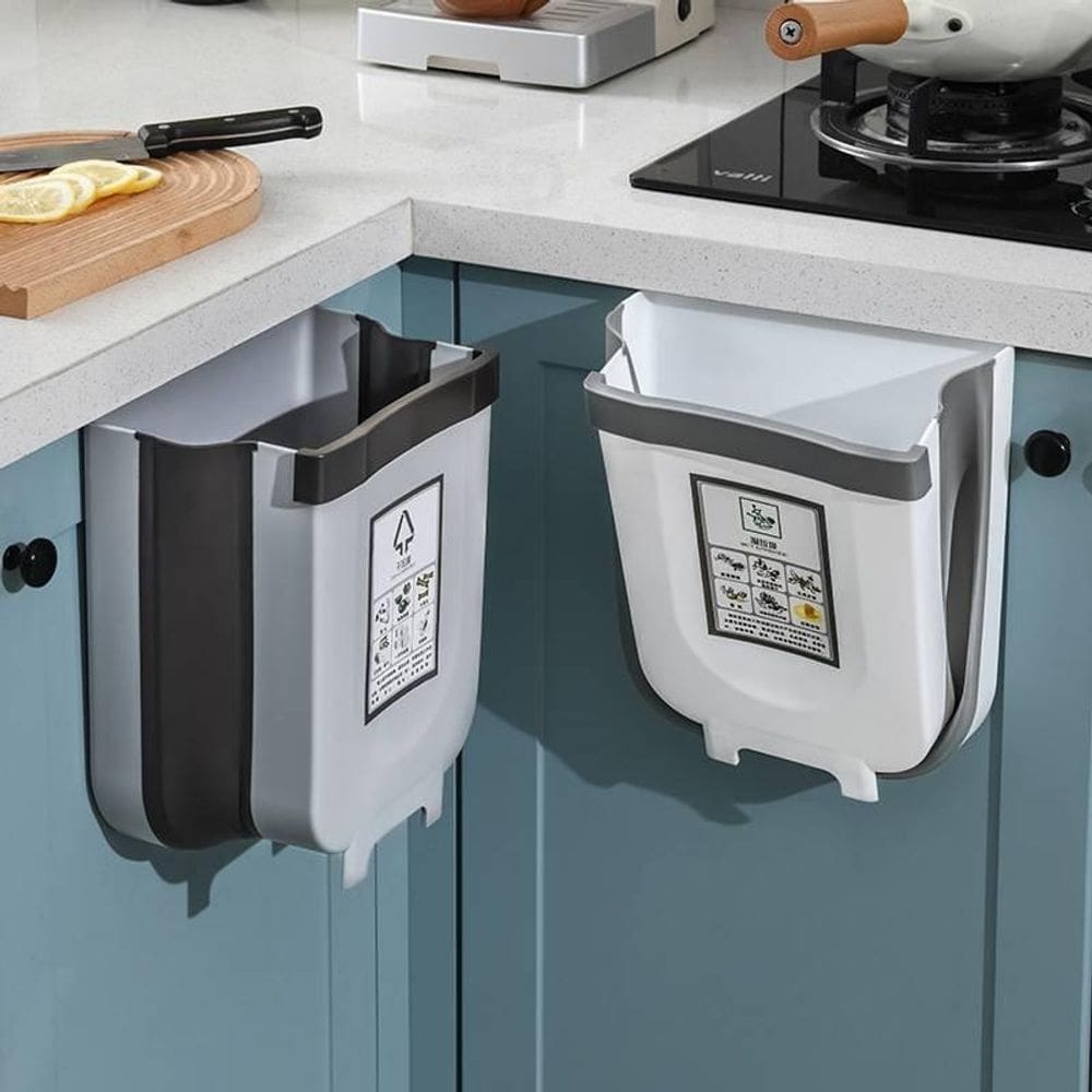 Lixeira Extensível Retrátil Dobrável Para Cozinha