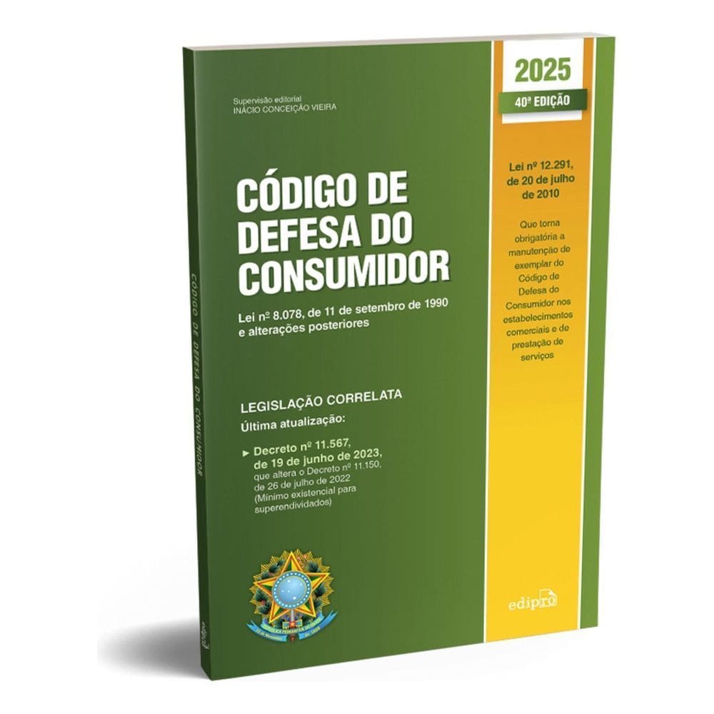 Código De Defesa Do Consumidor 2025 - 40ª Edição Atualizada -