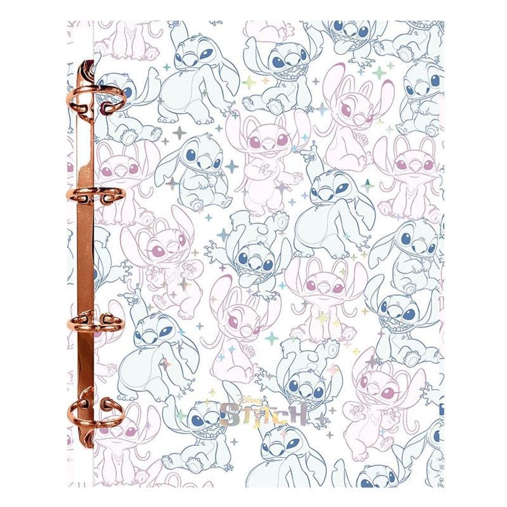 Fichário Caderno Argolado Stitch 120 Folhas - Foroni
