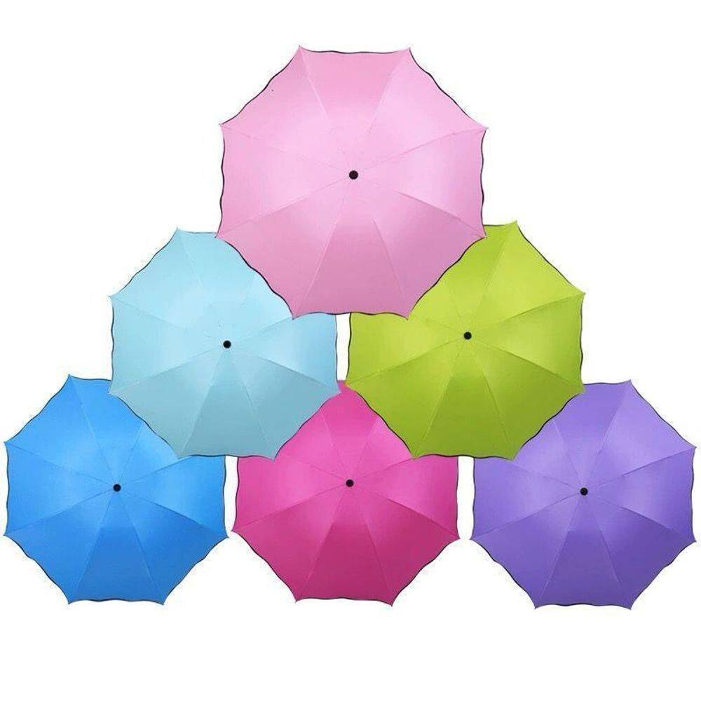 Marcador De Copos Plástico 6 Peças Guarda Chuva