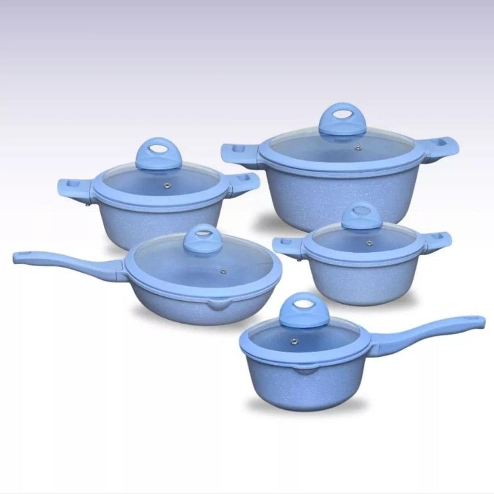 Kit Panelas Modernas E Elegantes Cor Azul Bebê Presente