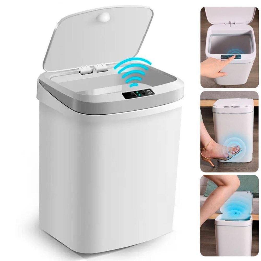 Lixeira Automática Sensor Para Lixo Cozinha Escritório 16L