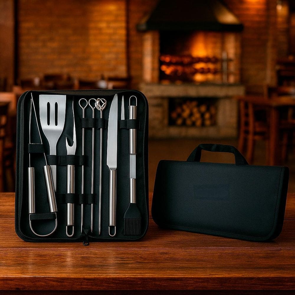 Kit Churrasco Para Usar Em Casa Ou Sítio