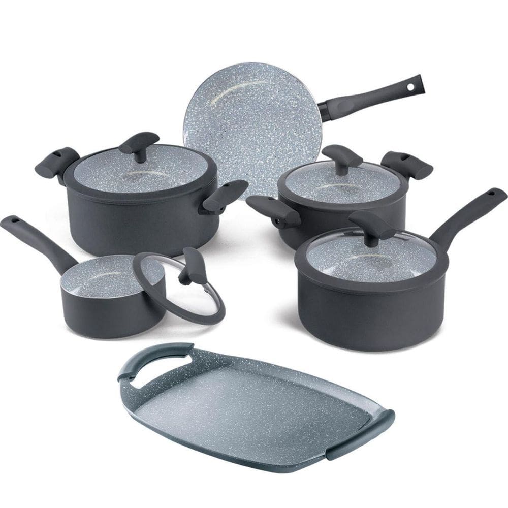 Jogo Panelas Hercules Revestimento Ceramico Indução 6 Peças