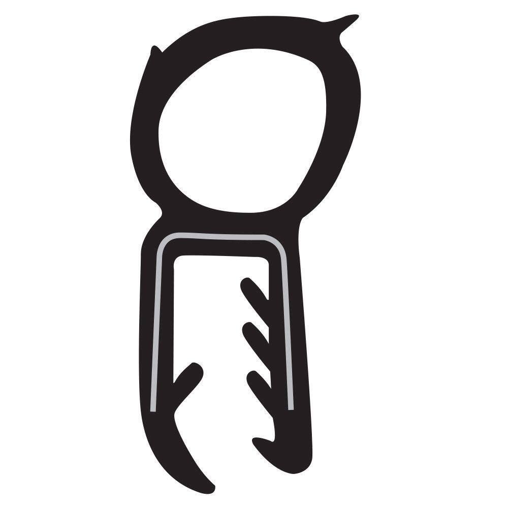 Borracha Da Porta Traseira Baú 6.80 Metros Master Após 2006 [f103]