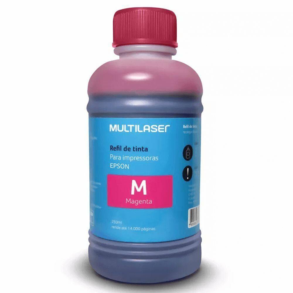 Refil De Tinta Para Impressoras Epson 250ml Magenta Multilaser - Rf015