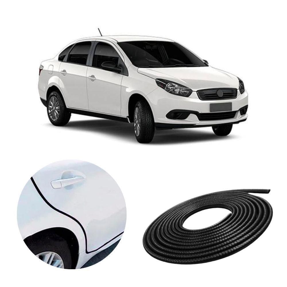 Borracha Protetora Borda Porta Veículo Pálio Weekend 7x14 5m [f103]