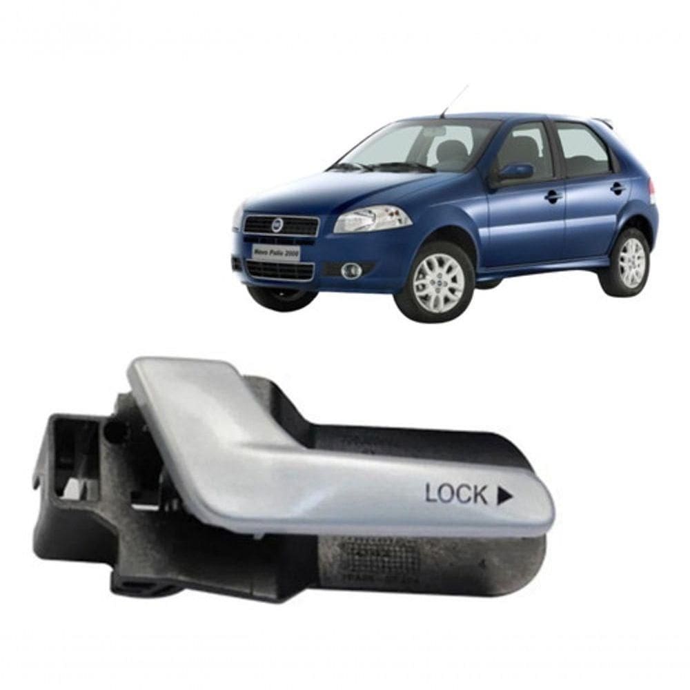 Maçaneta Interna Porta Dir Diant Palio Prata [f103]