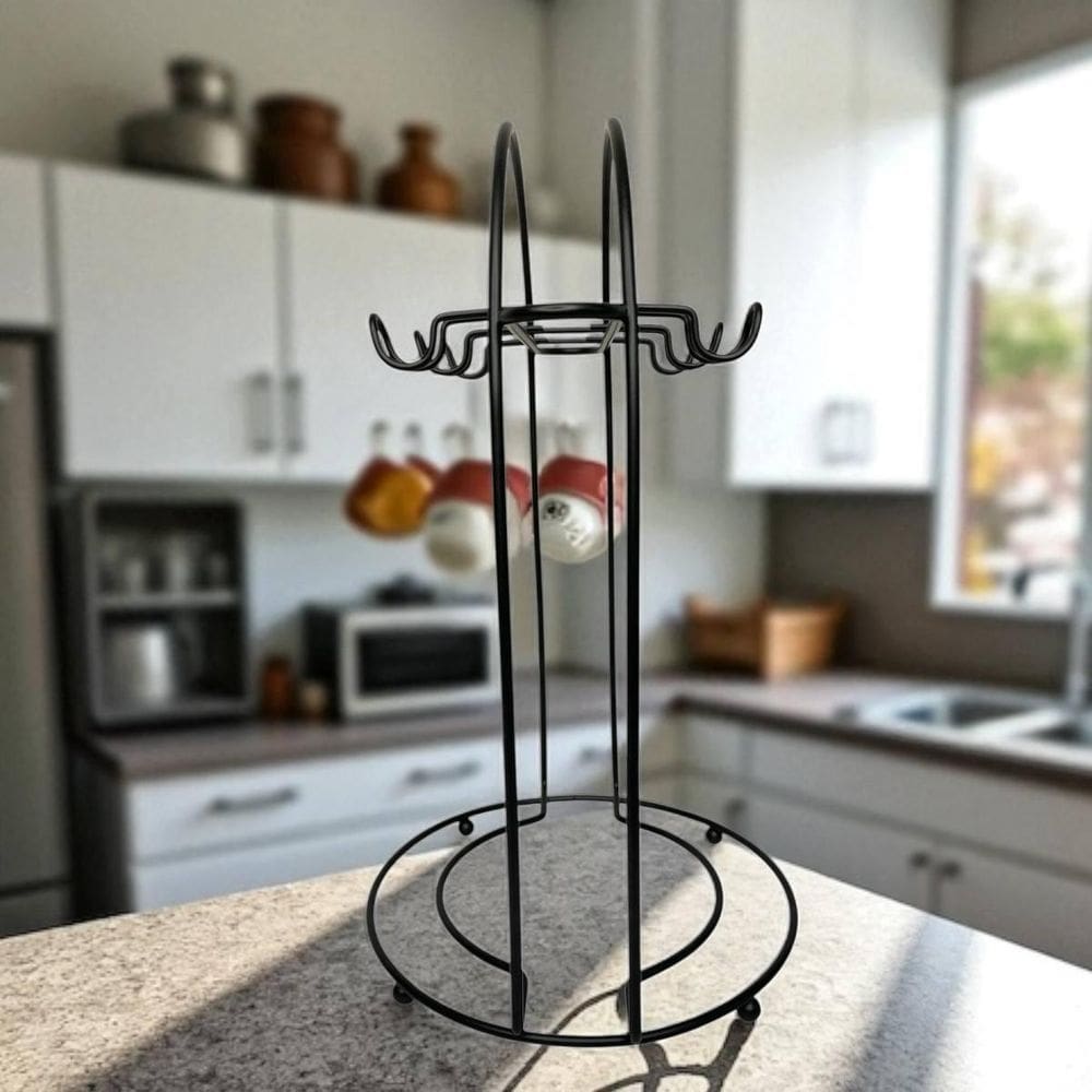 Suporte De Xícara De Chá - Arthi - Linha Black 6 Xícaras