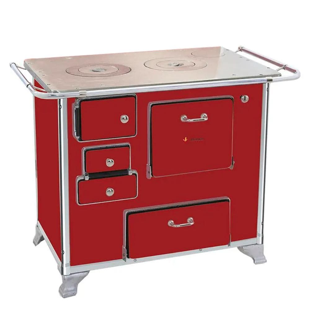 Fogão a Lenha Venâncio 02 Gabinete Vermelho Intenso FL2GCX-28973