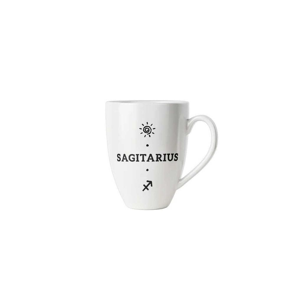 Caneca Porcelana Signos Sagitario Branco Poop Store