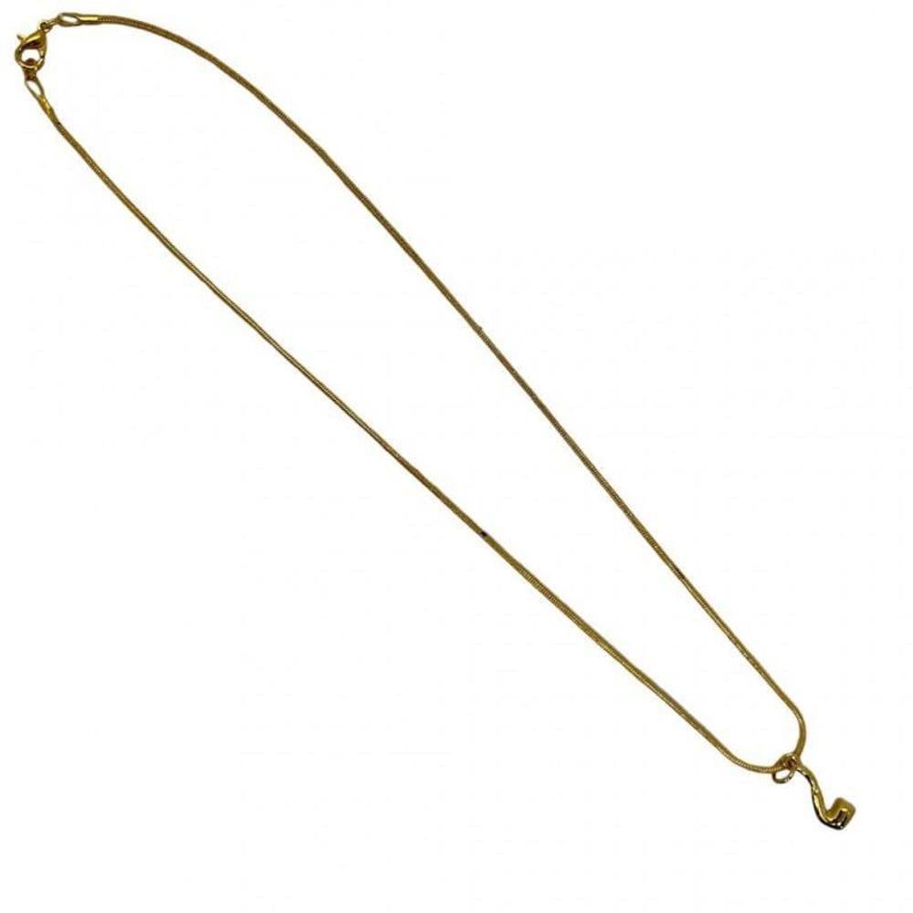 Corrente Dourada Com Pingente 2,0 Cm