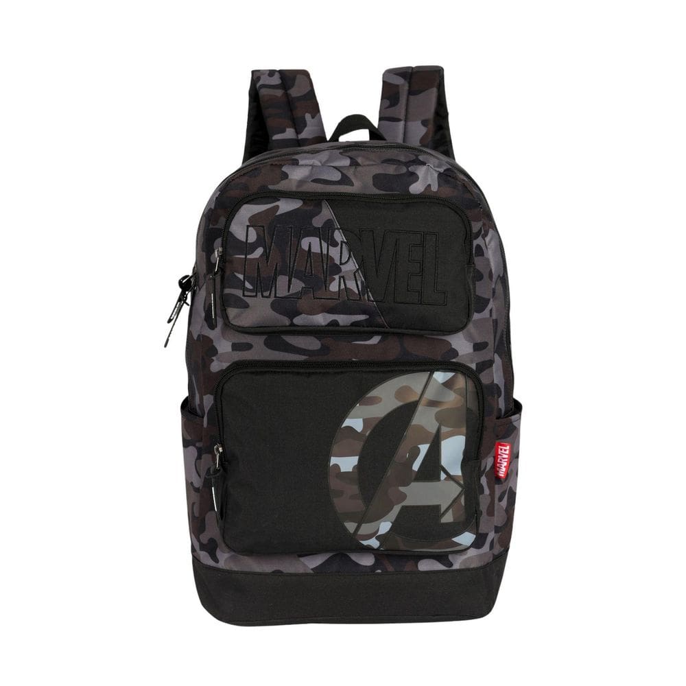 Mochila Escolar Costas Avengers Marvel Oficial - Preto