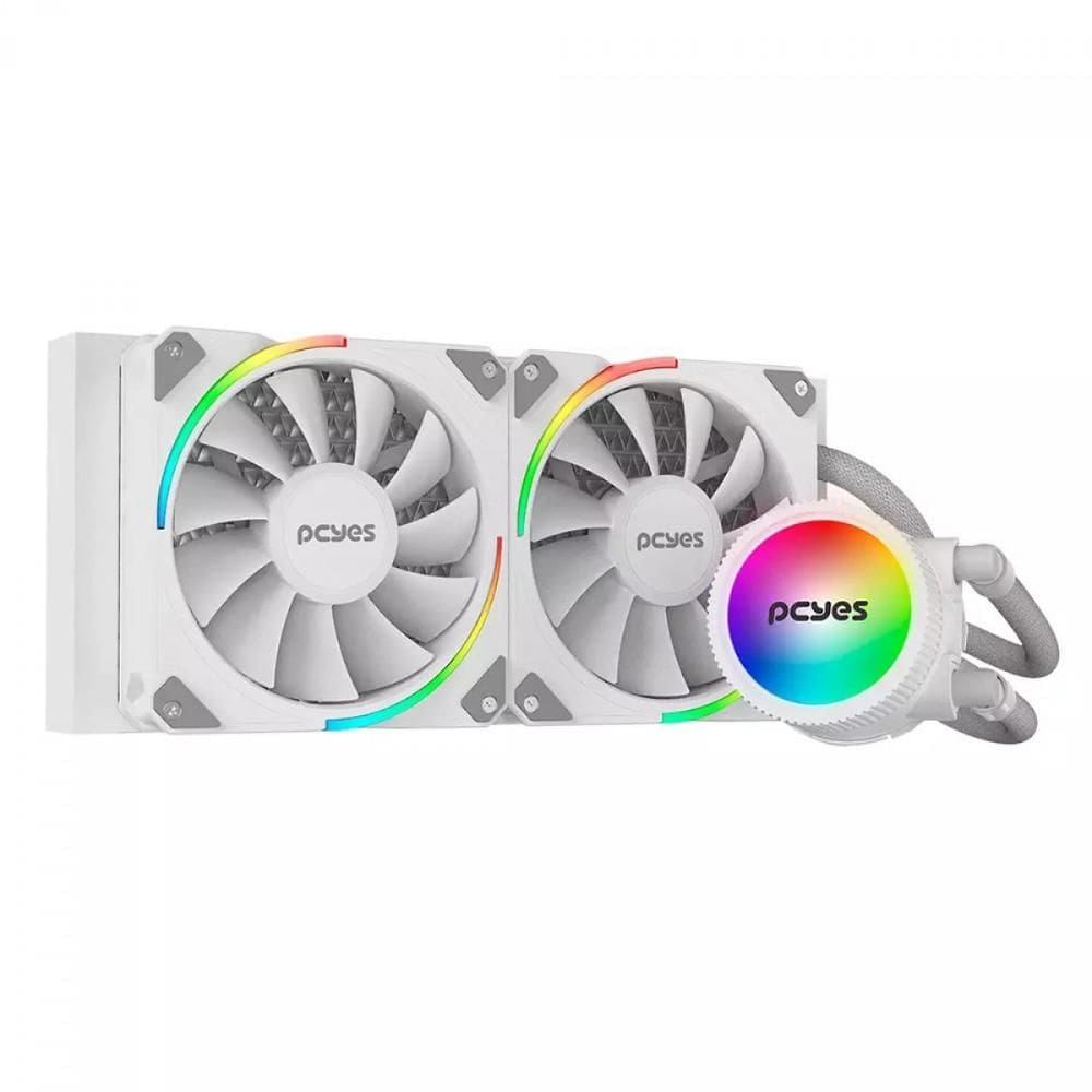 Water Cooler Pcyes Sangue Frio 3 ARGB 240mm - (AMD / INTEL) - TDP 250W - Branco - ARGBSF3240WGBR
