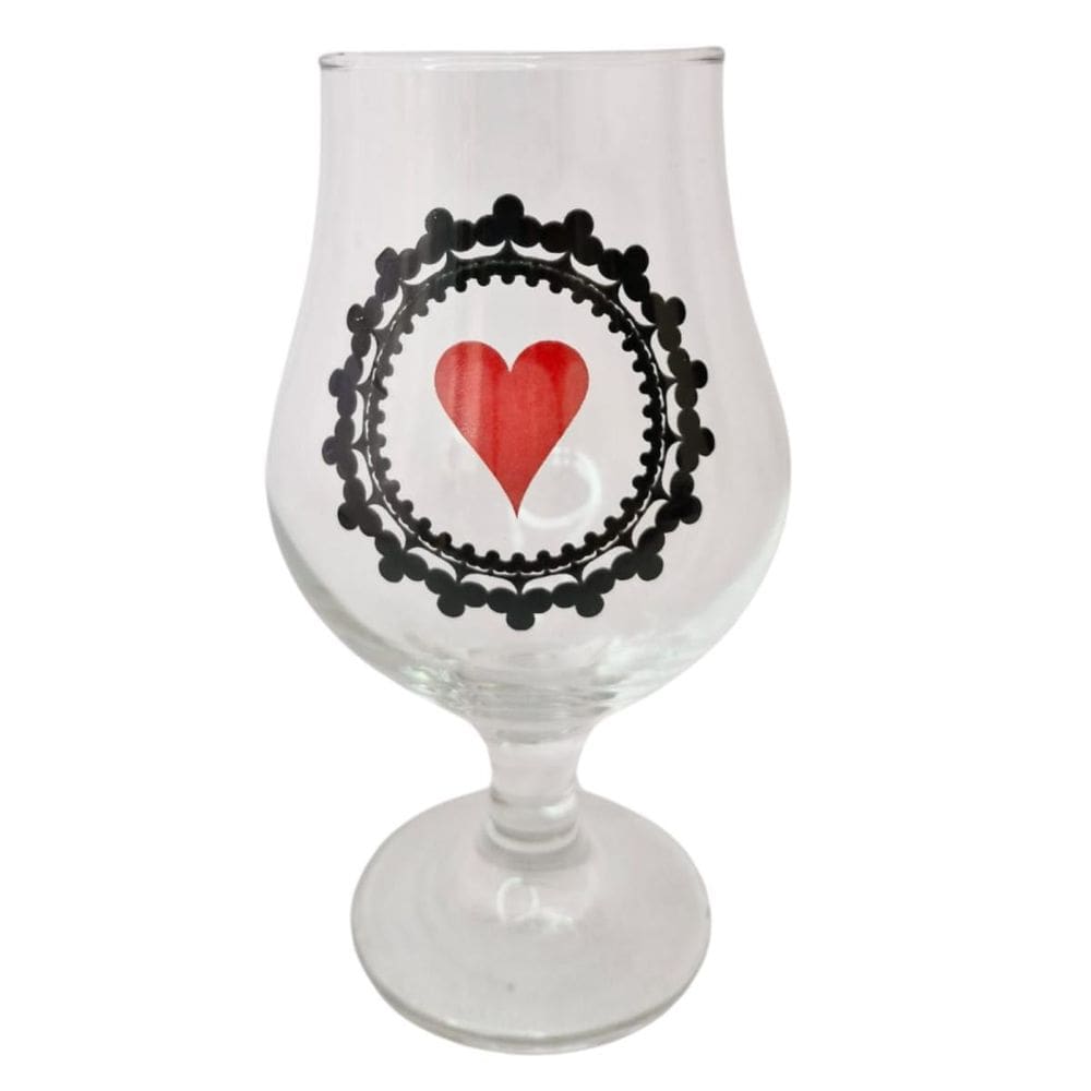 Taça Copo Cerveja Vidro Naipe Copas Baralho + Presente