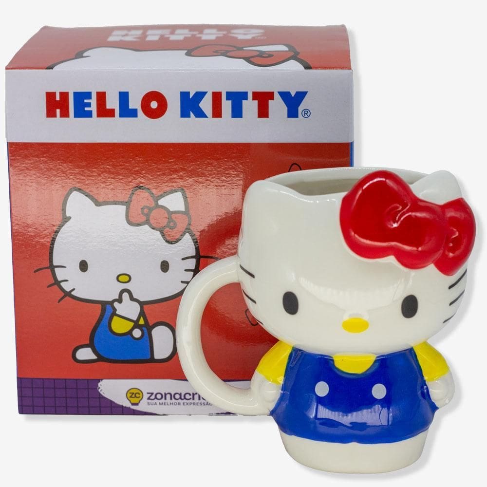Caneca 3D Corpo Hello Kitty