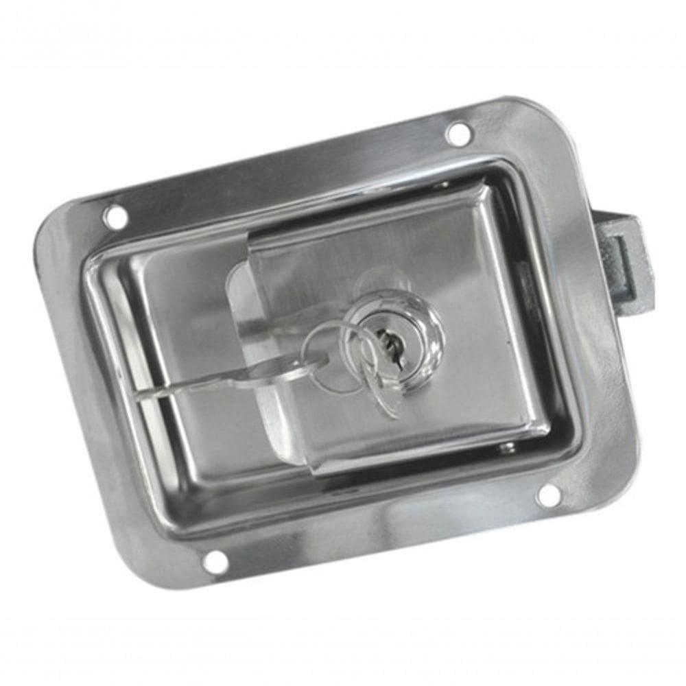 Maçaneta Externa Pequena Linha Agrícola Baús Uso Geral Inox [f103]