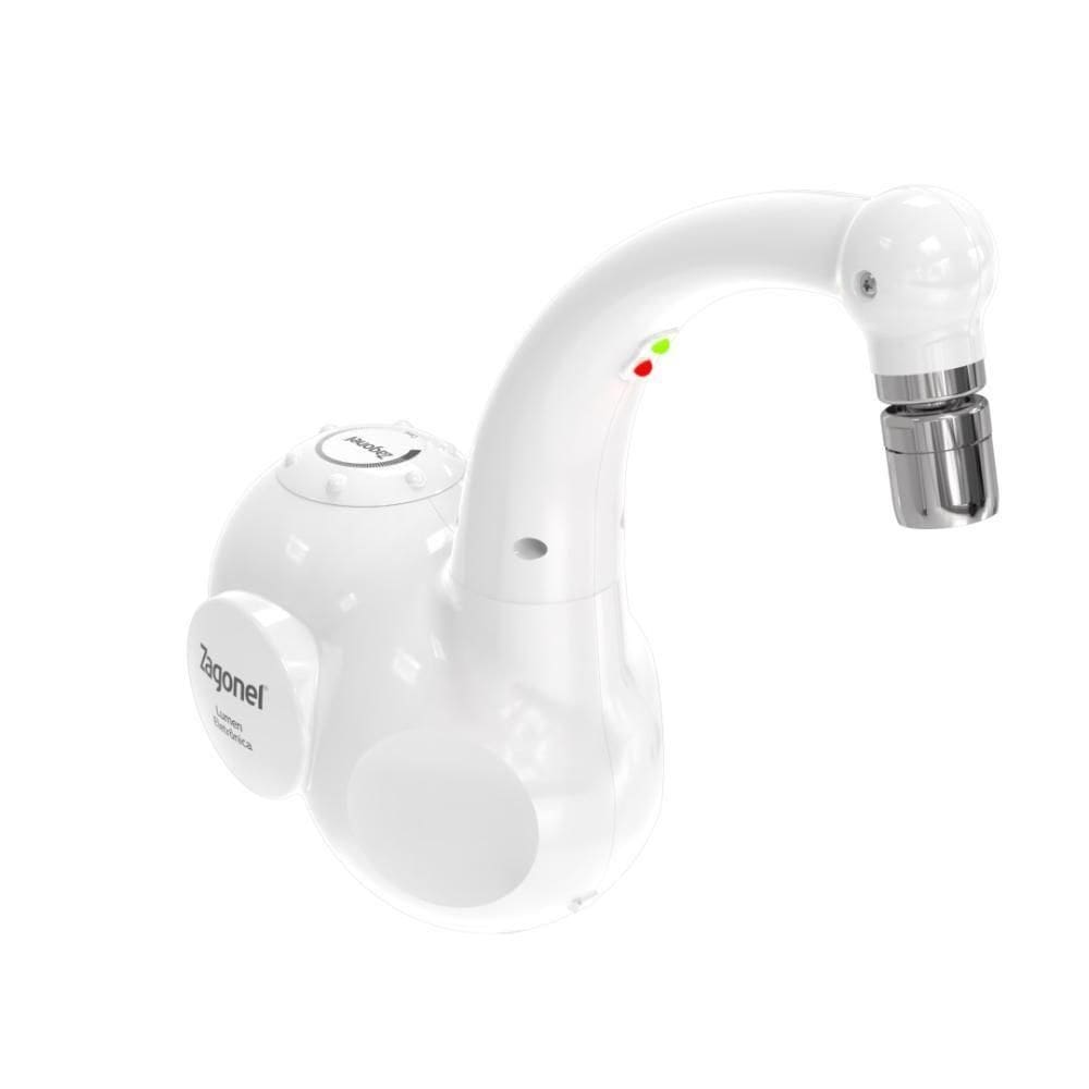 Torneira Elétrica Lumen De Parede Branca Zagonel 220V