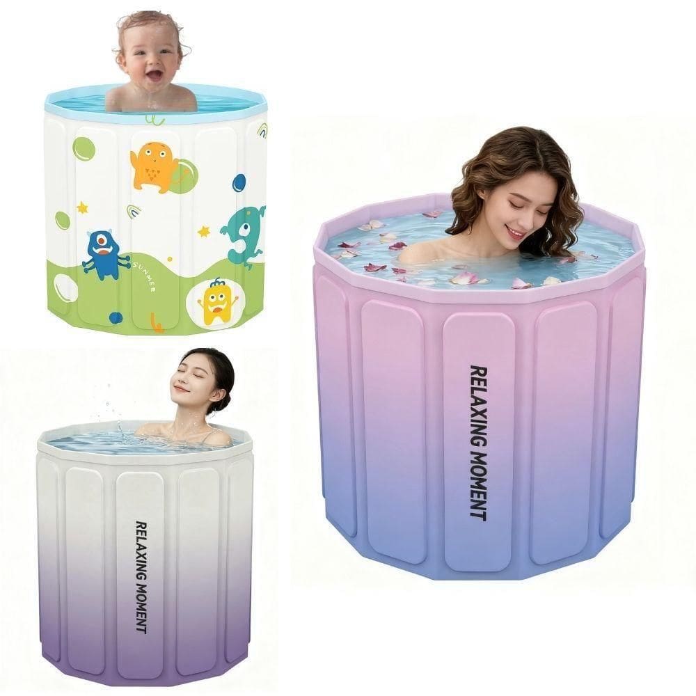 Banheira Inflavel Spa Portatil Dobravel Termica 254 Litros Gelo Ofuro Grande Multiuso Adulto Infantil Piscina Relaxante