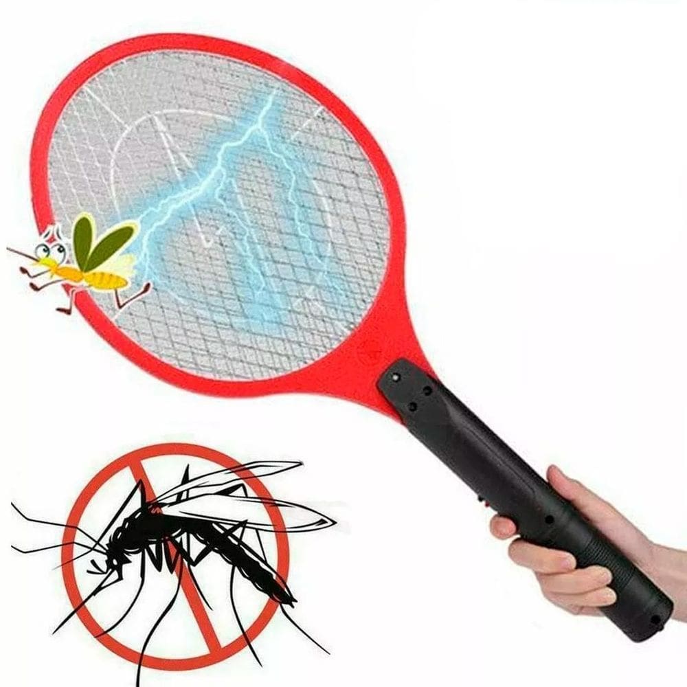 Raquete Mata Pernilongos Mosquitos Com Carregamento Usb