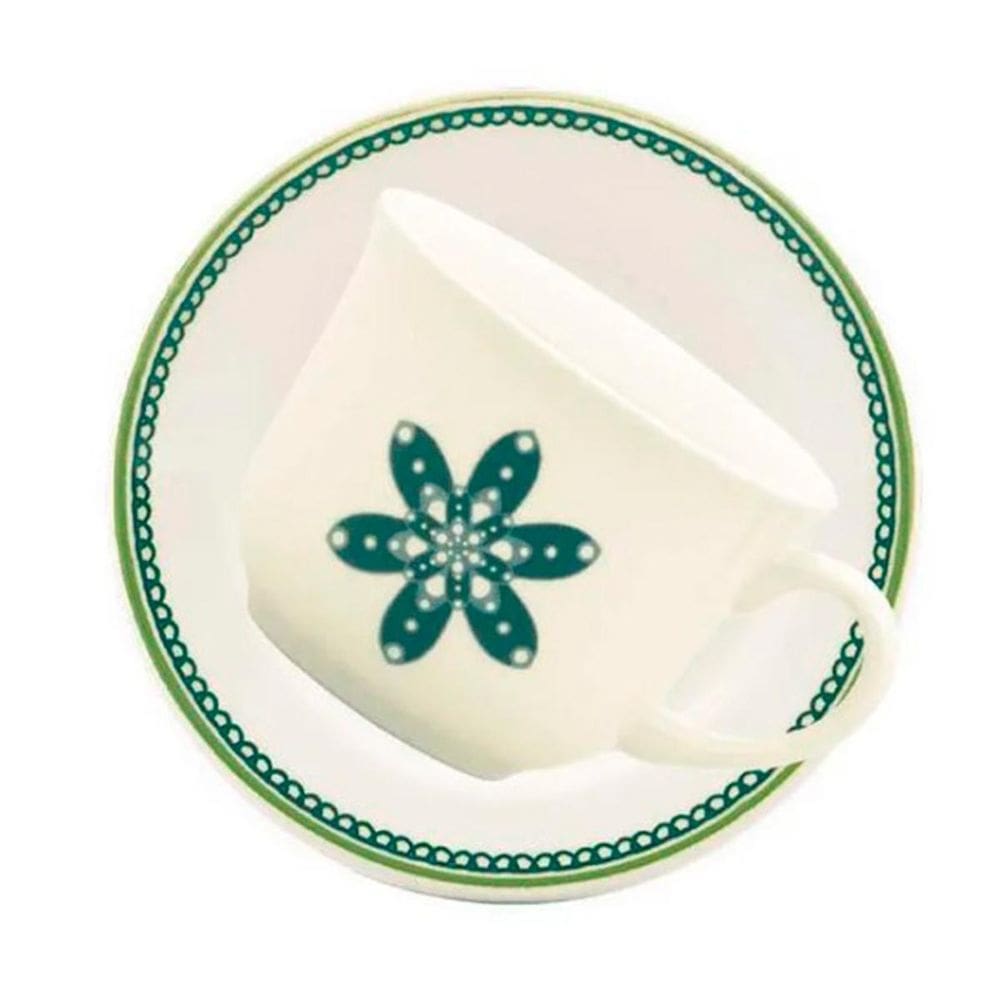 Xícara De Chá Com Pires Donna Campestre 200Ml 1 Un - Biona