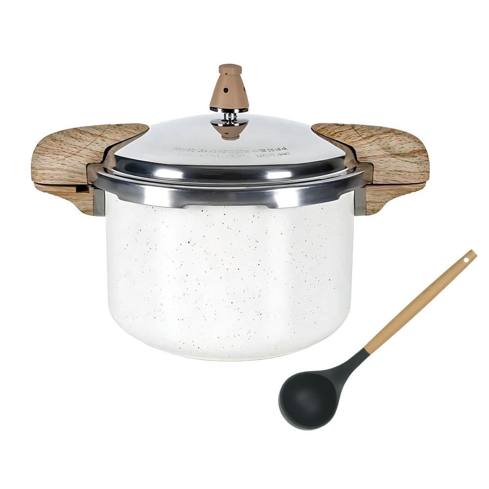 Panela De Pressão Antiaderente Cerâmica Vanilla 5,4L Indução