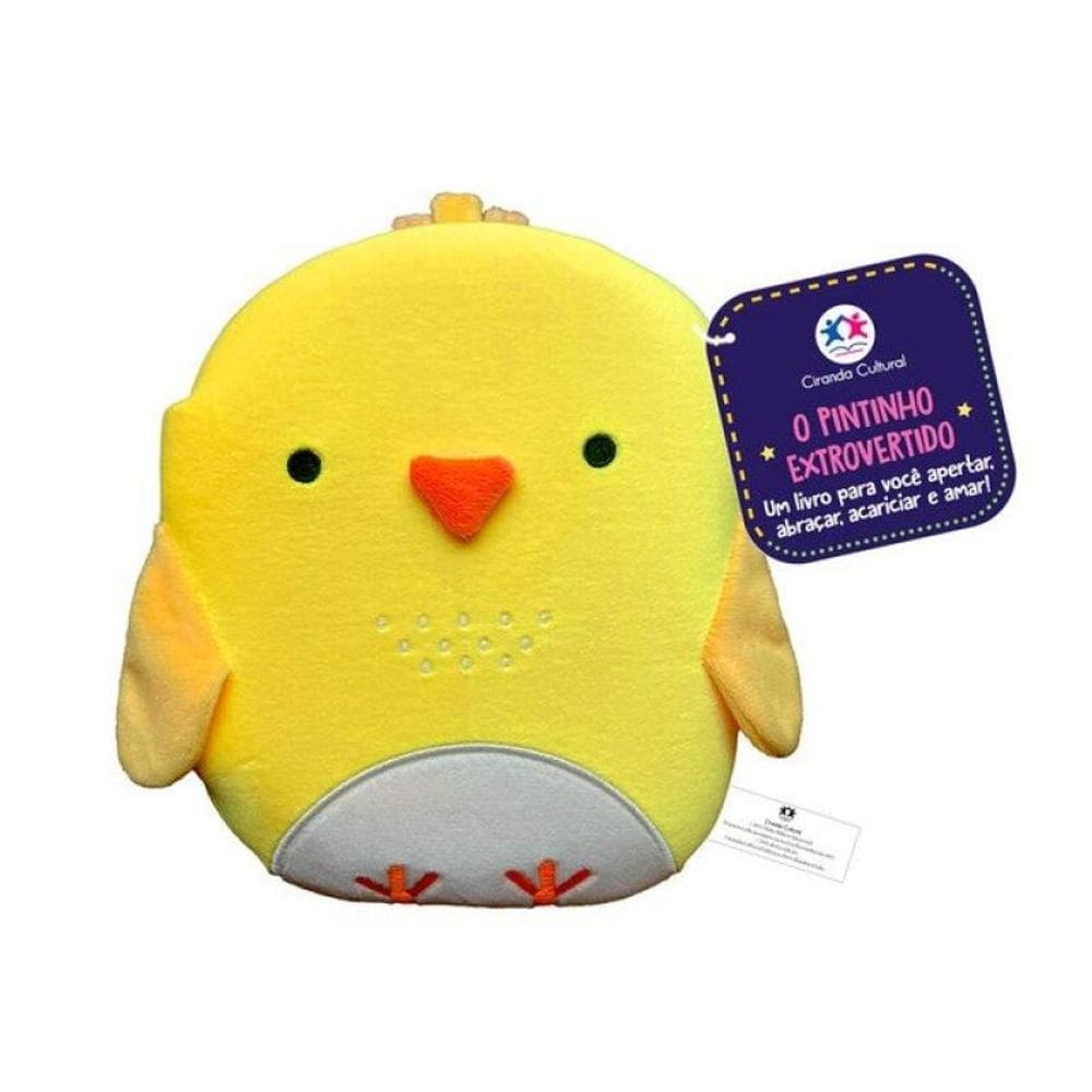 O Pintinho Extrovertido - Livro De Pelúcia