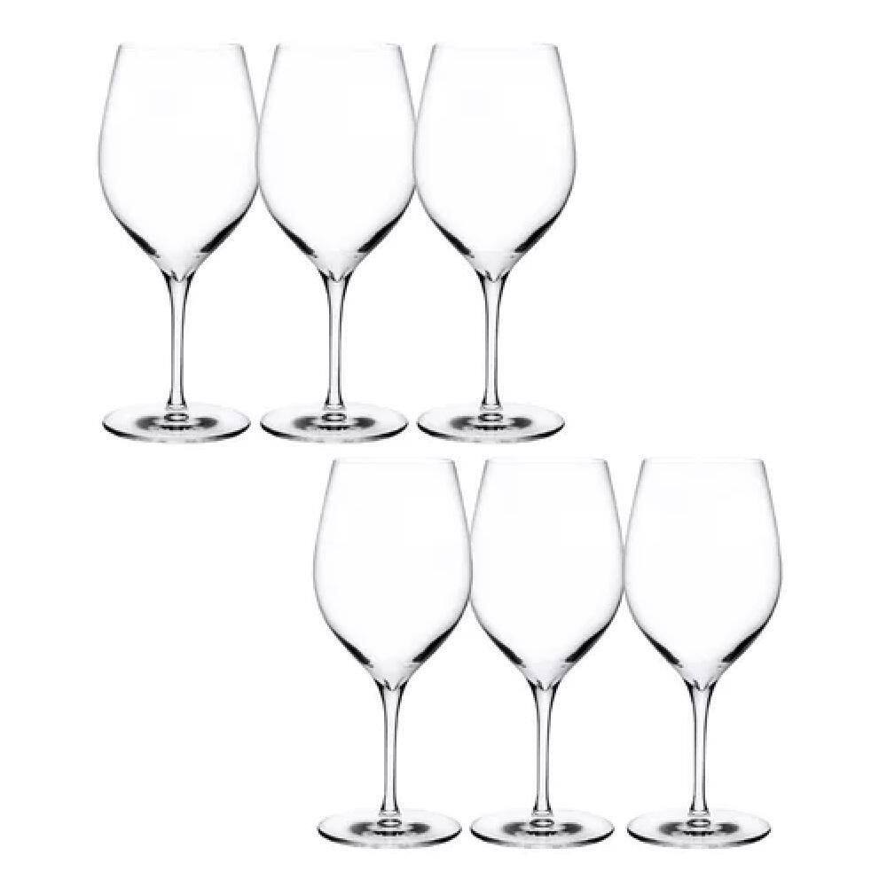 Jogo 6 Taças De Cristal Nude Para Vinho Terroir 670Ml