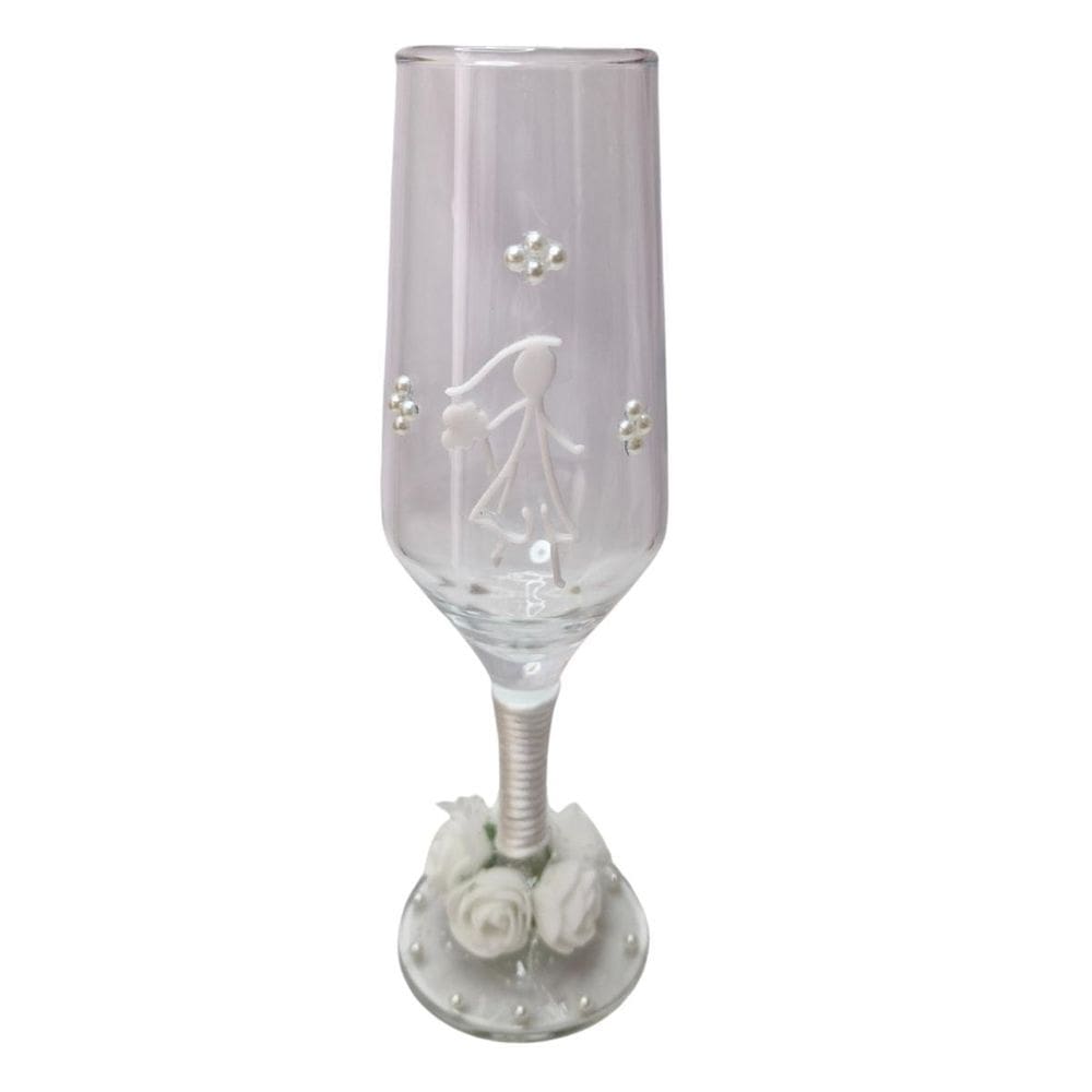 Taça Vidro Casamento Noivos Presente Amor