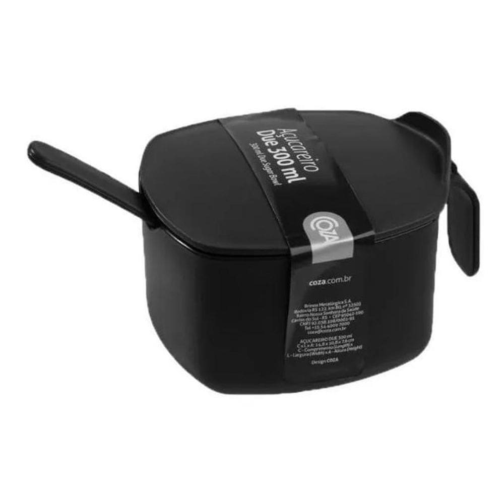 3X Açucareiro Em Plástico Coza Cozy 14,8X10,8X7,6Cm 300Ml Pr