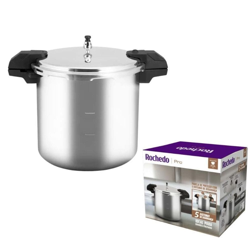 Panela De Pressão De Alta Capacidade Rochedo Pro 20,8L