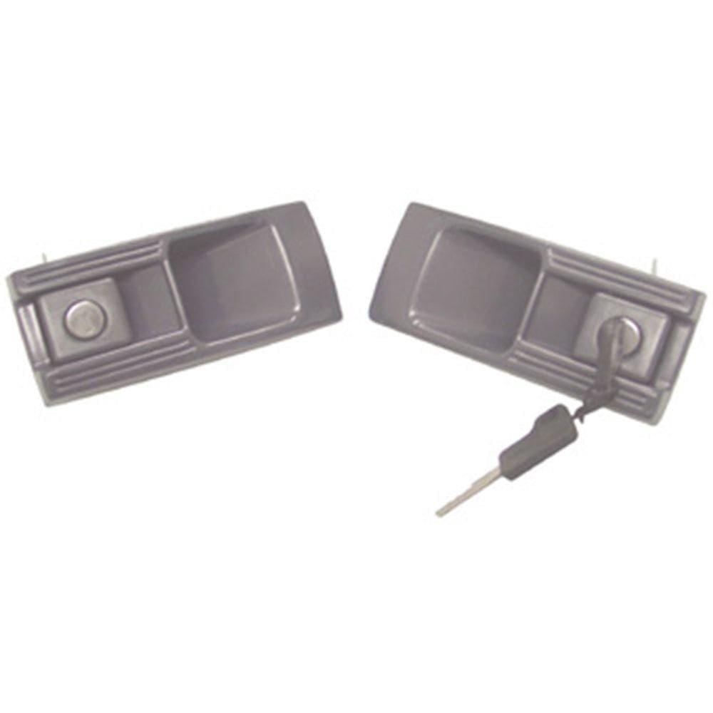 Par De Maçaneta Portas (cinza) Opala [f103]