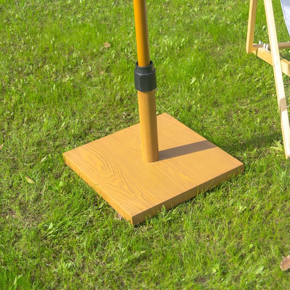 Base Para Ombrelone Com Efeito Madeira 41x45cm