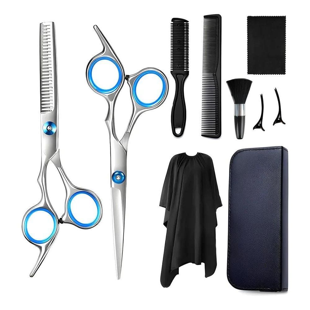 Kit Tesouras Barbeiro E Cabeleireiro Para Corte