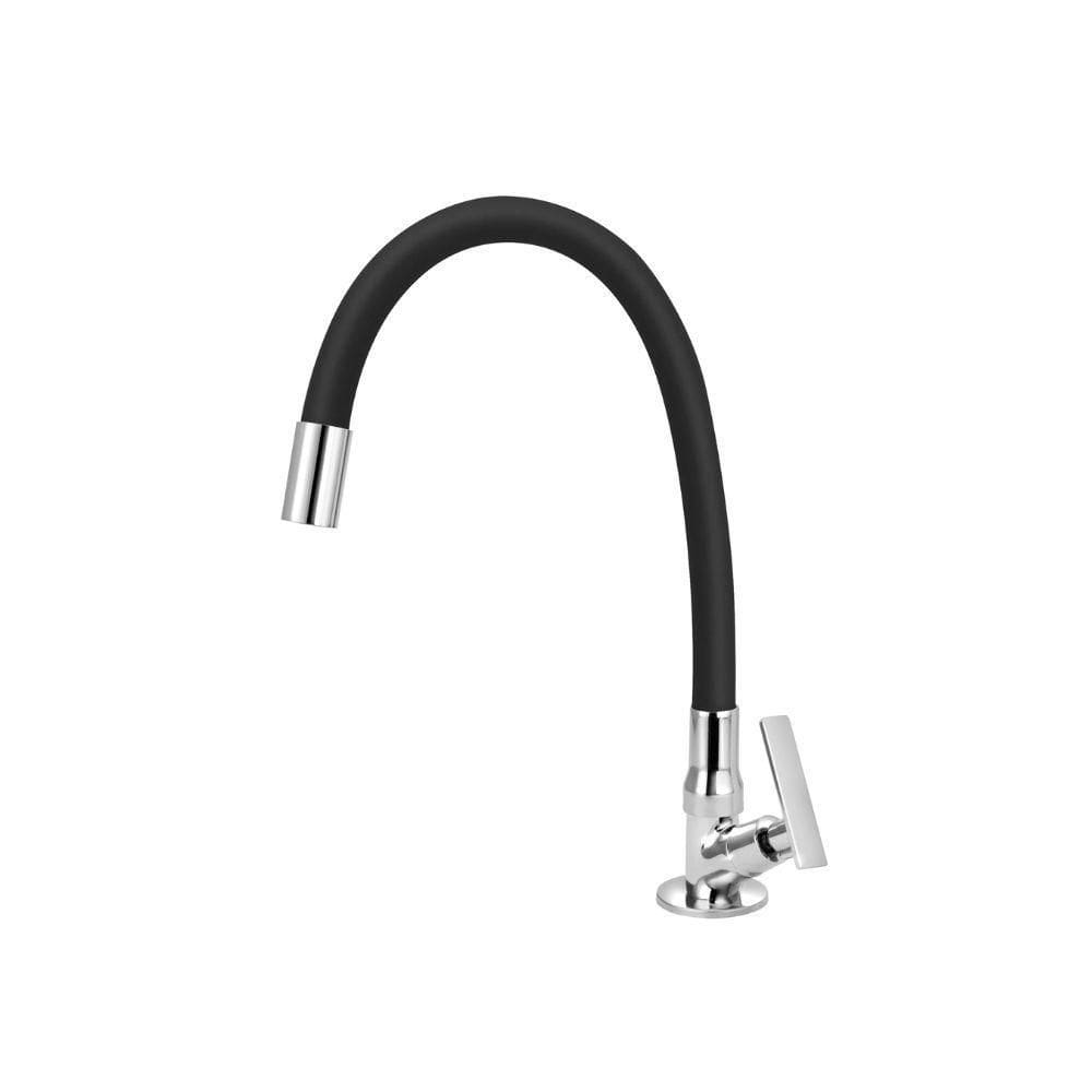 Torneira Flexível De Mesa Cozinha Gourmet Preto Black 1/4V
