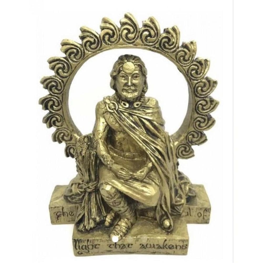 Deus Sol Poder Da Vida Em Resina 20 Cm - Selecione A Cor