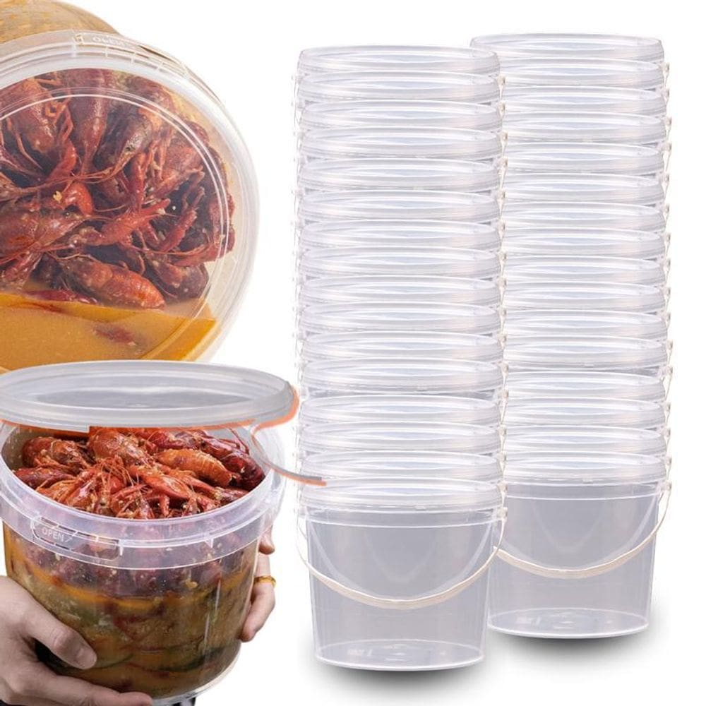 Balde Transparente 1.8L 20 Pçs