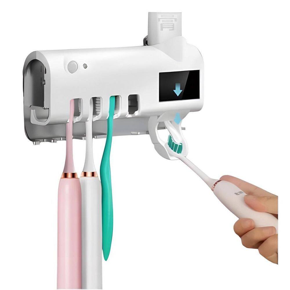 Dispenser Automático Painel Solar Desisnfecção 4 Escovas