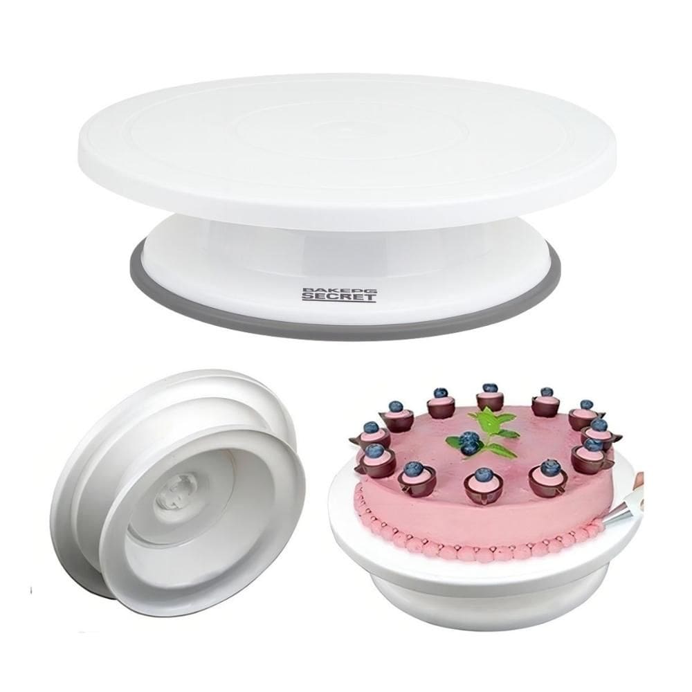 Base Giratória Bailarina Confeitar Decorar Modelar Bolo 28cm