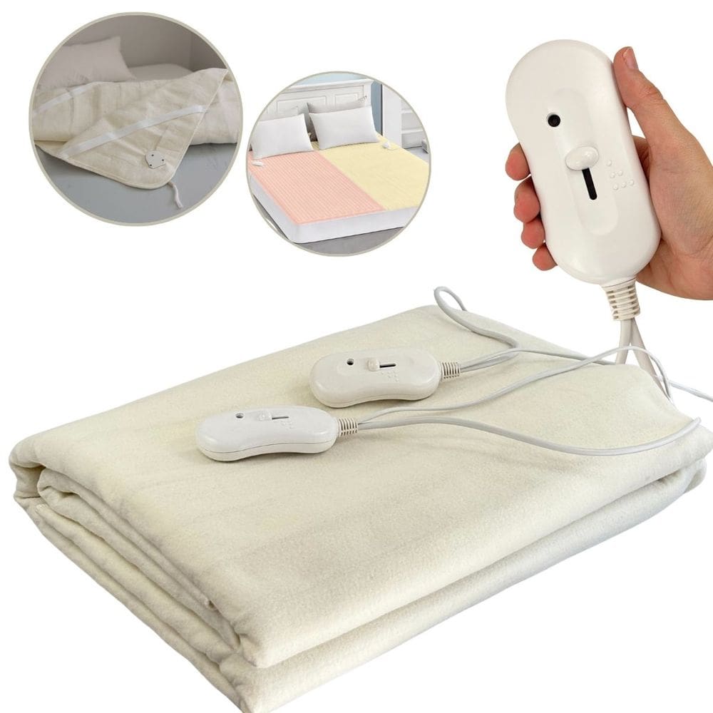 Lençol Térmico Casal King Size 203x182cm 3 Ajustes de Temperatura Elétrico 220V Importway Iwlt009-2