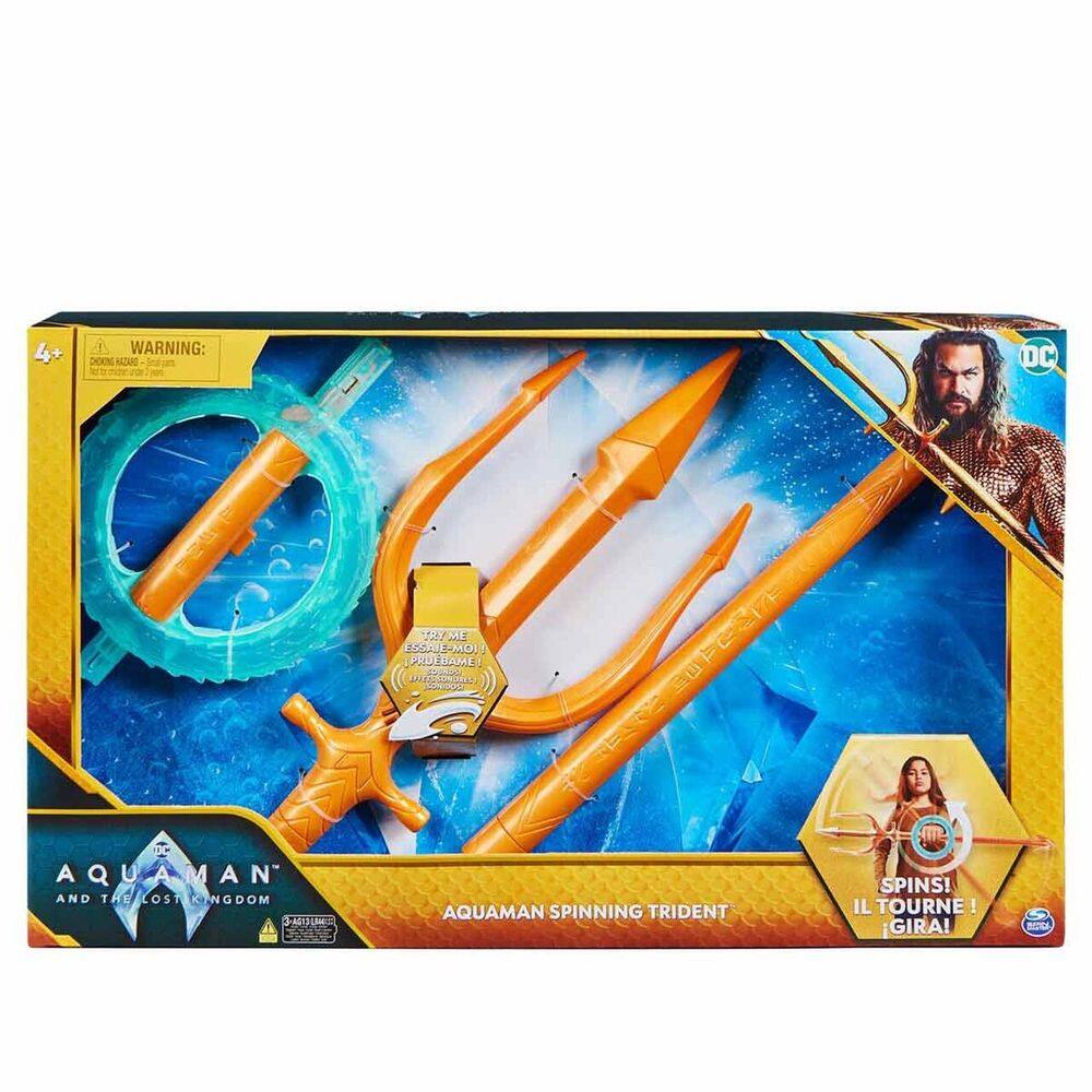 Tridente Giratório Do Aquaman Com Som Filme Aquaman 2 - Sunny 3456