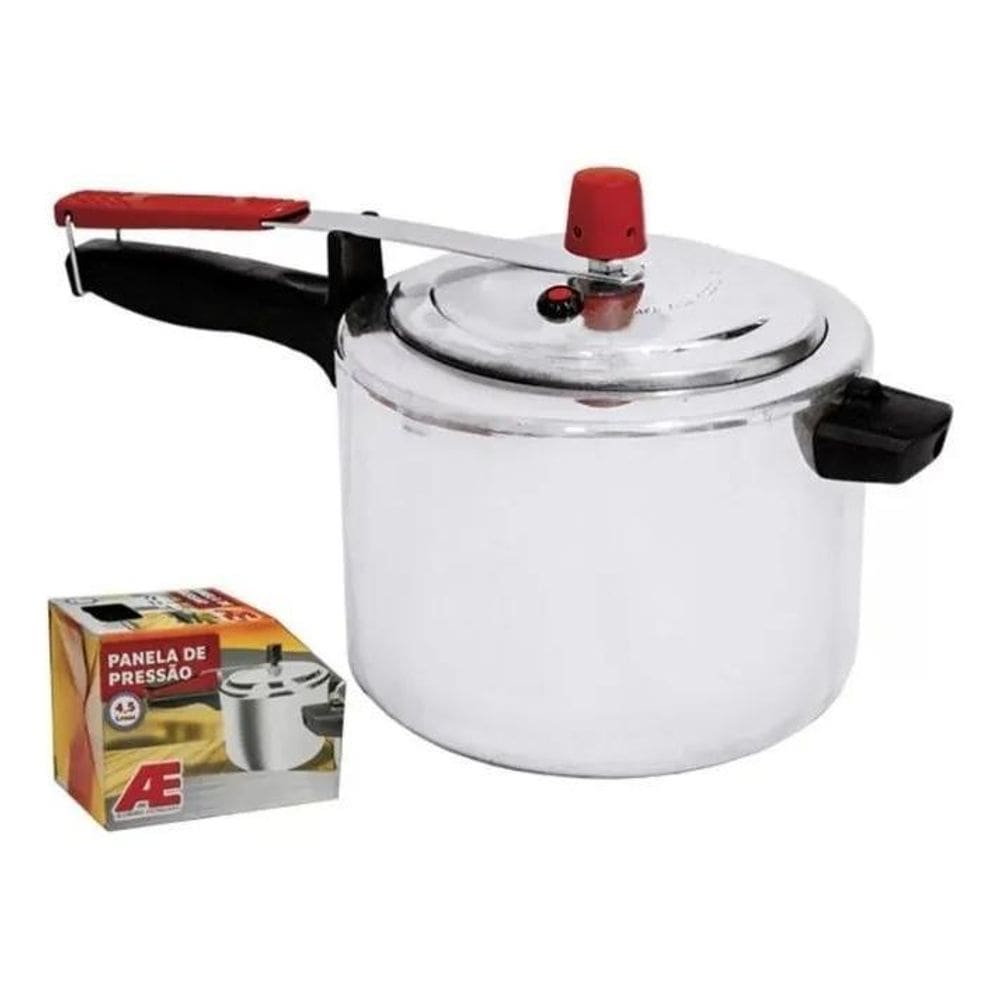 2X Panela Pressão 4,5 Litros De Alumínio Polido Ideal Dia A