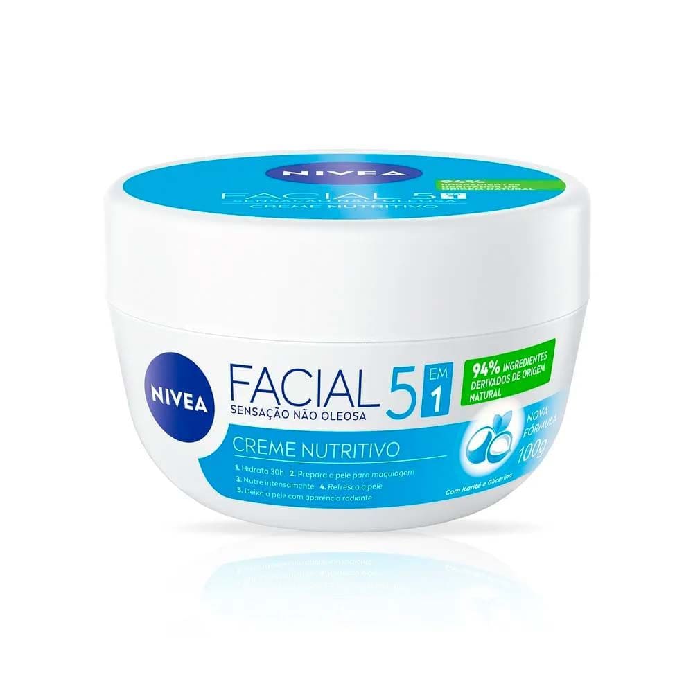 NIVEA Creme Facial Nutritivo Ultraleve 5 em 1 100g
