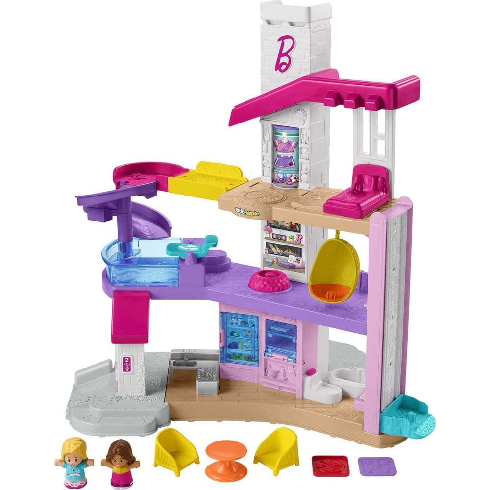Conjunto de brinquedos Fisher-Price Little People Barbie Dreamhouse com mais de 18 meses