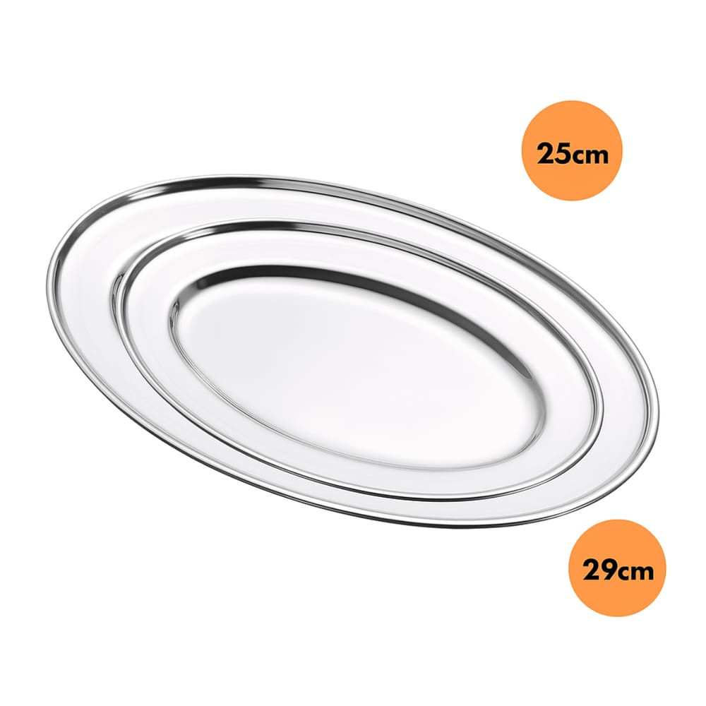 Conjuto 10 Bandejas Grande e 10 Bandejas Pequena Para Comida